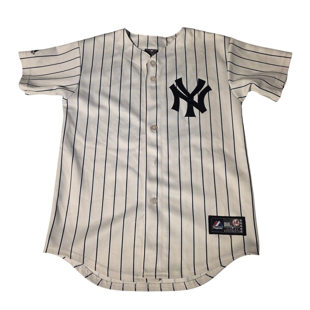 Majestic Kids New York Yankees Alex Rodriguez 13 Pinstripe Jersey Medium